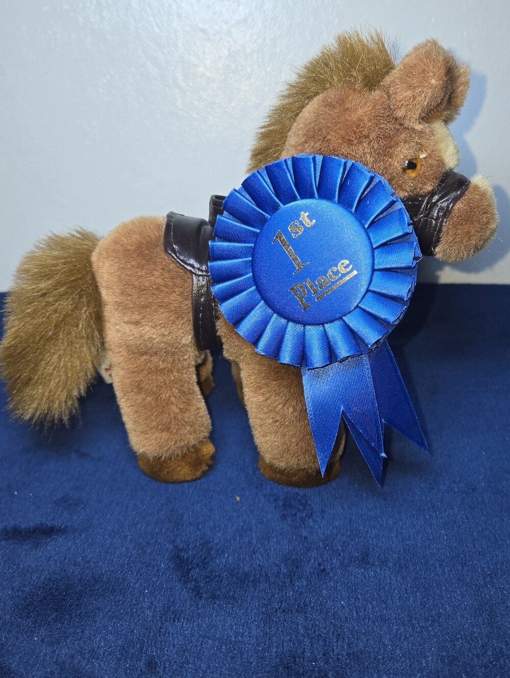 Mary Meyer Plush Brown Show Horse Mini Blue Ribbon